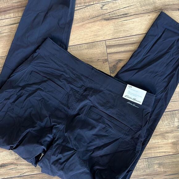 NWT Eddie Bauer size 12 tall 12T 
 black Sightscape Horizon Ankle pants - Picture 3 of 6